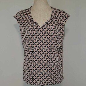 Liz Claiborne Career Petite Sleeveless Blouse Size Large Petite